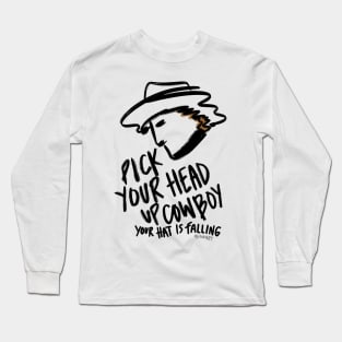 Pick Your Head Up - Black Long Sleeve T-Shirt